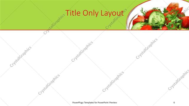Title Only presentation slide layout