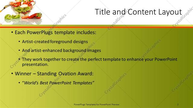 Title and Content presentation slide layout