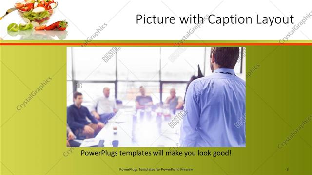 Picture with Caption presentation slide layout