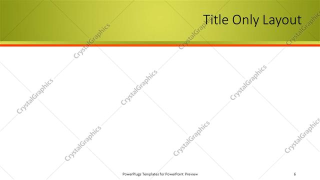 Title Only presentation slide layout