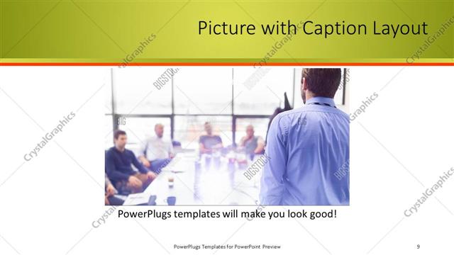 Picture with Caption presentation slide layout