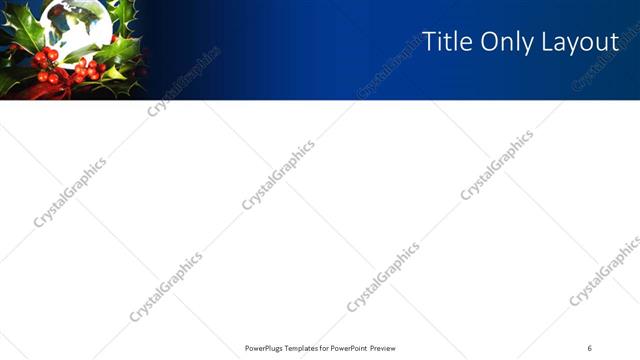 Title Only presentation slide layout