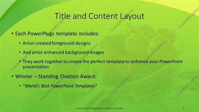 Title and Content presentation slide layout