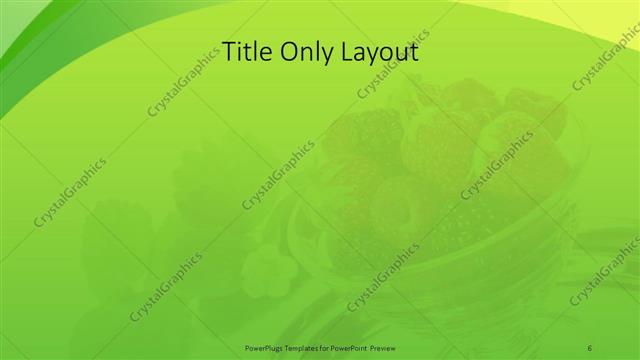 Title Only presentation slide layout