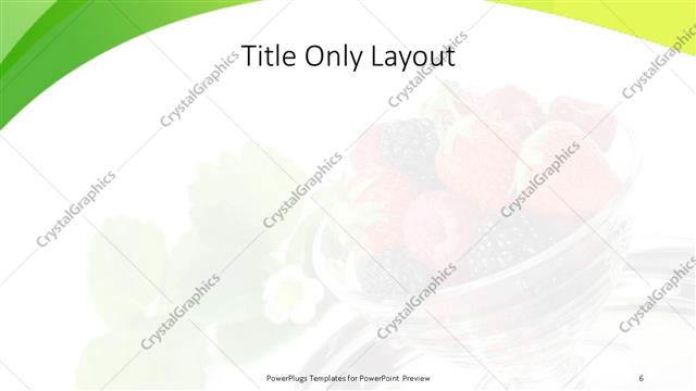 Title Only presentation slide layout