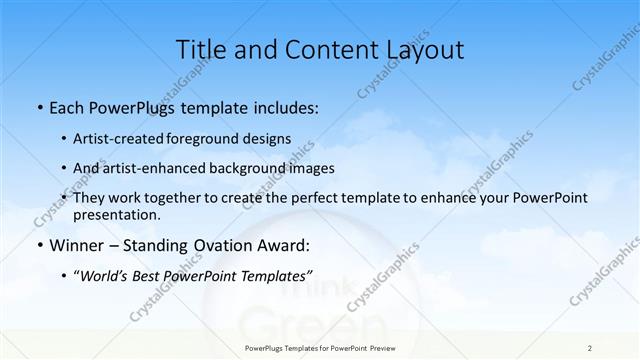 Title and Content presentation slide layout