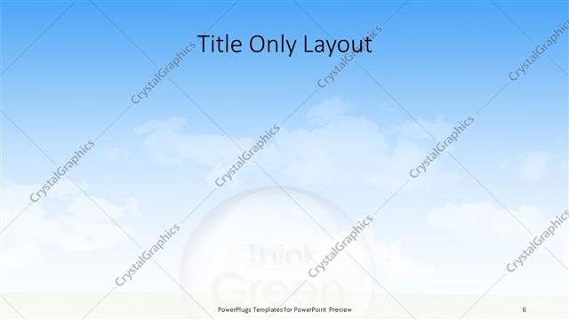 Title Only presentation slide layout