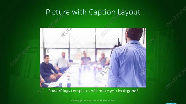 Picture with Caption presentation slide layout