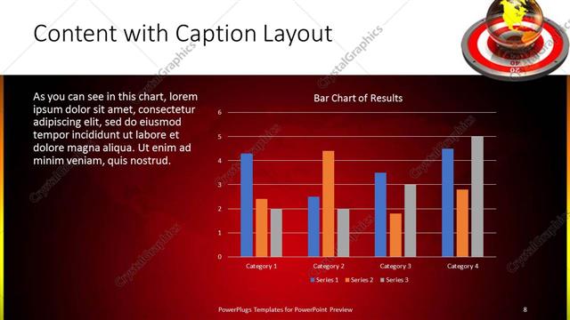 Content with Caption presentation slide layout