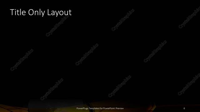 Title Only presentation slide layout