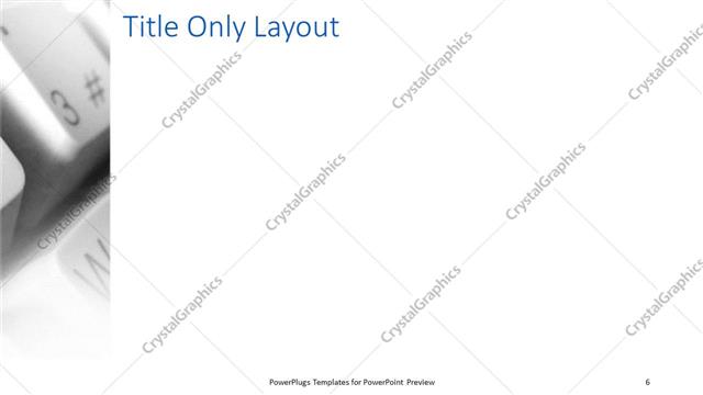 Title Only presentation slide layout