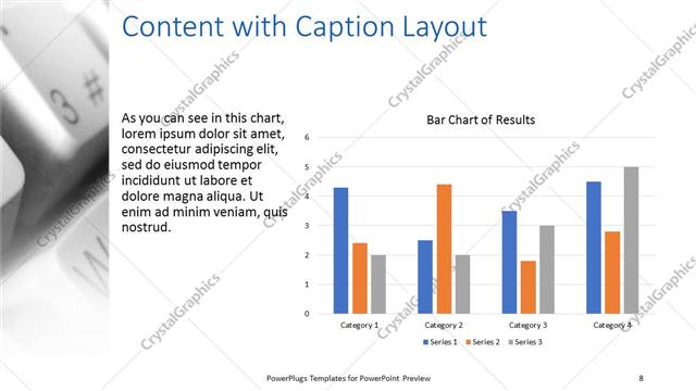Content with Caption presentation slide layout