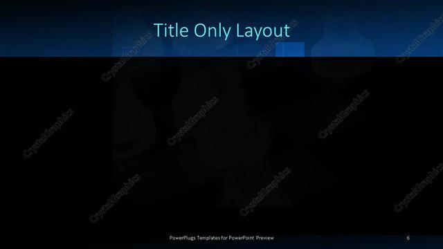 Title Only presentation slide layout