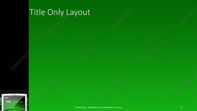 Title Only presentation slide layout