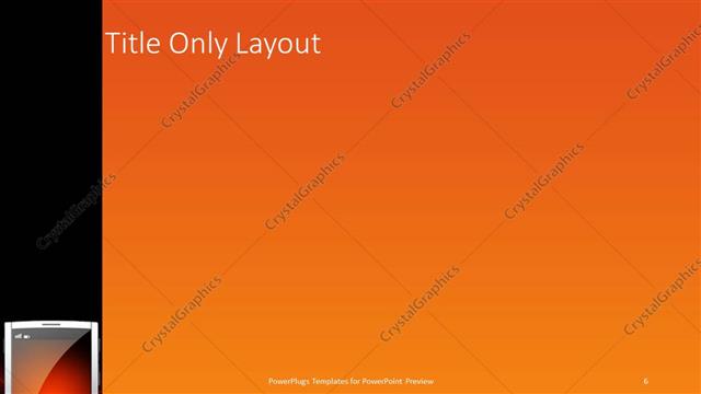 Title Only presentation slide layout