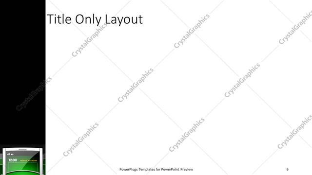 Title Only presentation slide layout