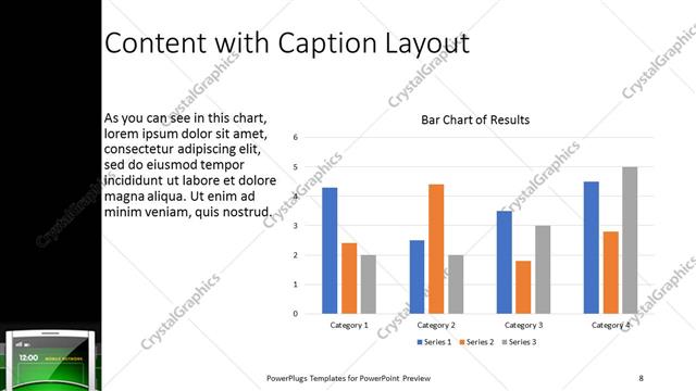 Content with Caption presentation slide layout