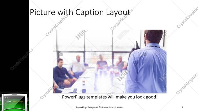 Picture with Caption presentation slide layout