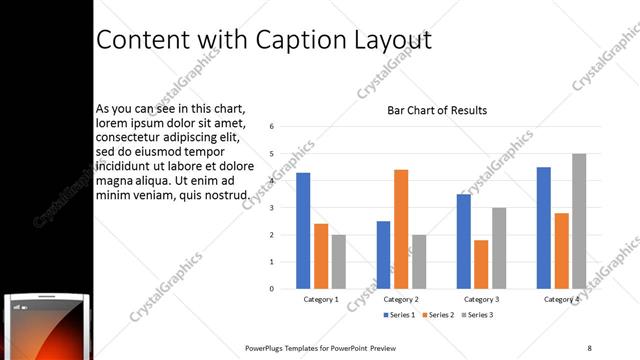 Content with Caption presentation slide layout