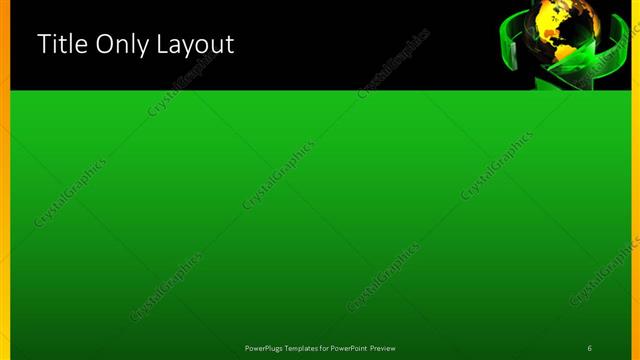 Title Only presentation slide layout