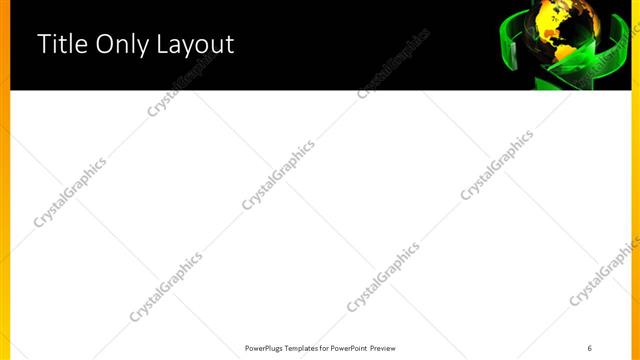 Title Only presentation slide layout