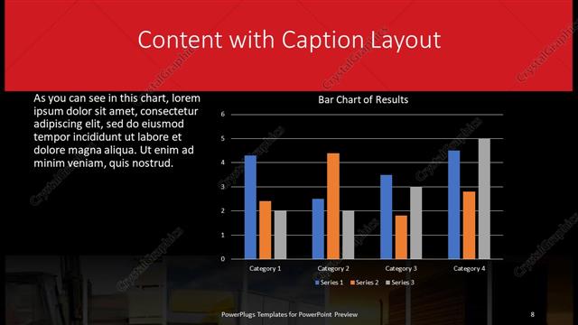 Content with Caption presentation slide layout