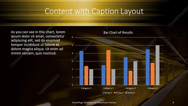 Content with Caption presentation slide layout