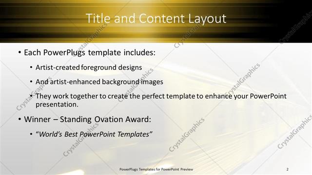 Title and Content presentation slide layout
