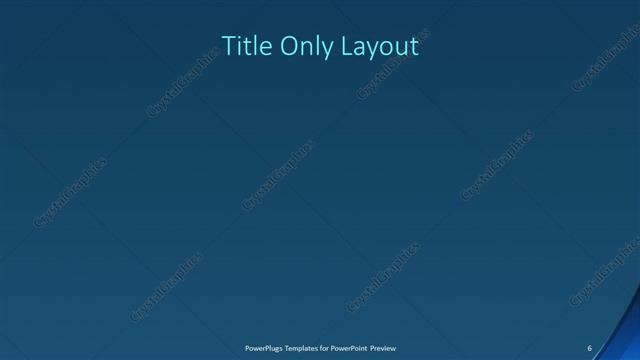Title Only presentation slide layout