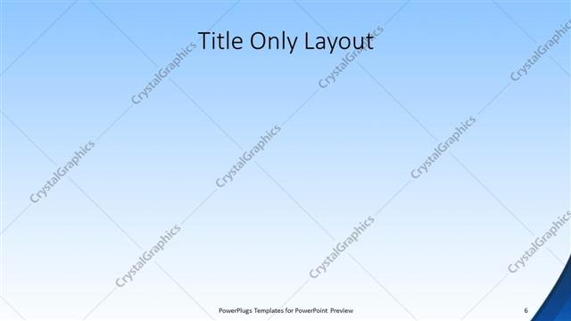 Title Only presentation slide layout