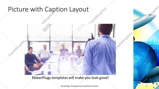 Picture with Caption presentation slide layout