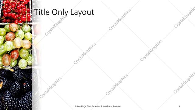 Title Only presentation slide layout