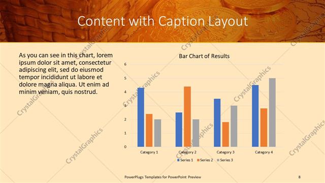 Content with Caption presentation slide layout