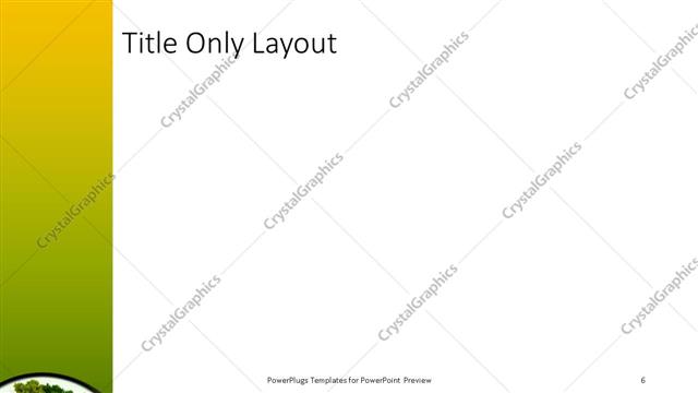 Title Only presentation slide layout