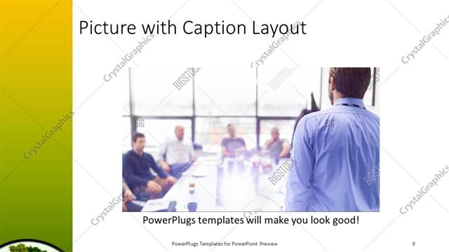 Picture with Caption presentation slide layout