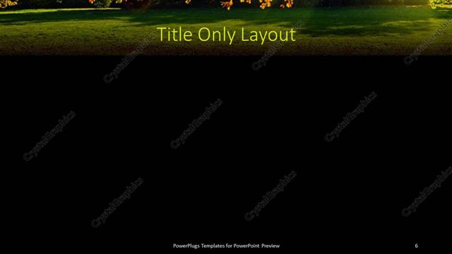 Title Only presentation slide layout