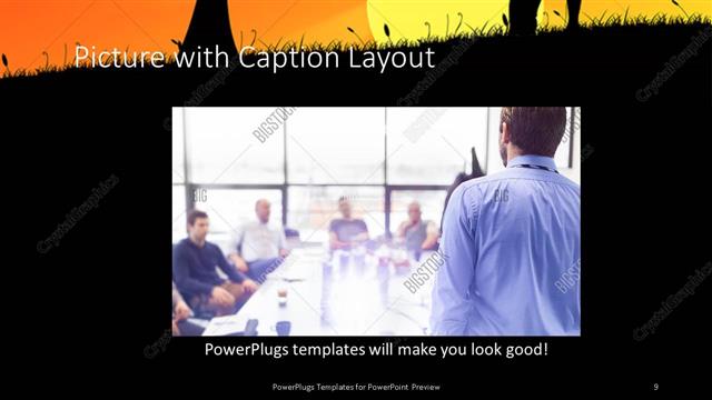Picture with Caption presentation slide layout