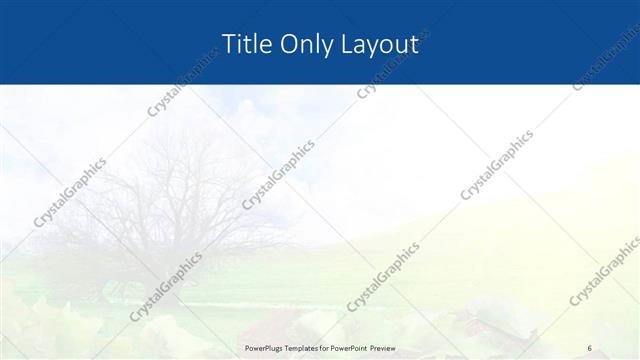 Title Only presentation slide layout