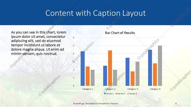 Content with Caption presentation slide layout