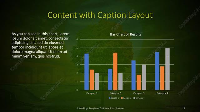 Content with Caption presentation slide layout