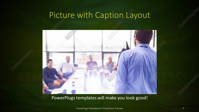 Picture with Caption presentation slide layout
