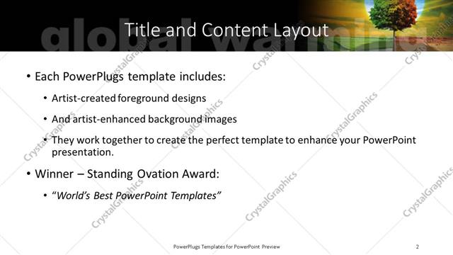 Title and Content presentation slide layout