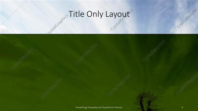 Title Only presentation slide layout