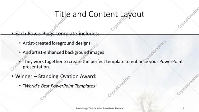 Title and Content presentation slide layout