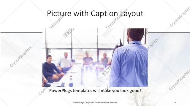 Picture with Caption presentation slide layout