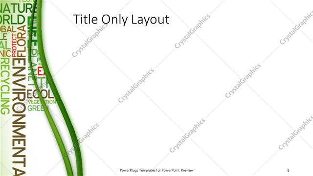 Title Only presentation slide layout