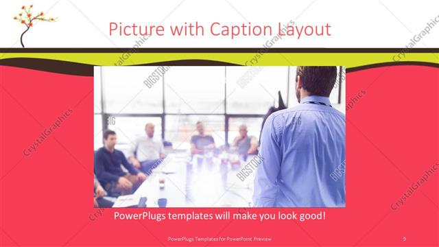 Picture with Caption presentation slide layout