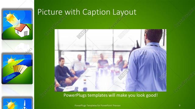 Picture with Caption presentation slide layout