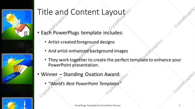 Title and Content presentation slide layout