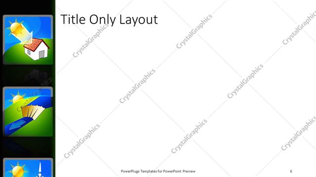 Title Only presentation slide layout